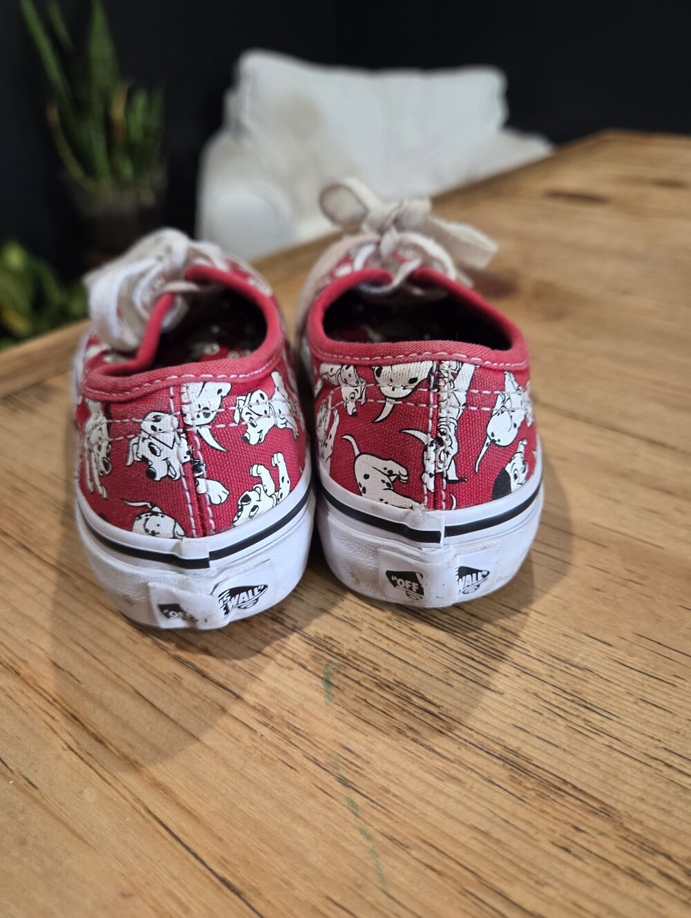 Kids Red Dalmatian Vans - Picture 3 of 5